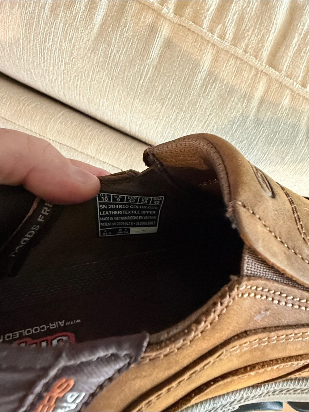 Skechers Men's Brown Slip-On Casual Relaxed fit Loafers